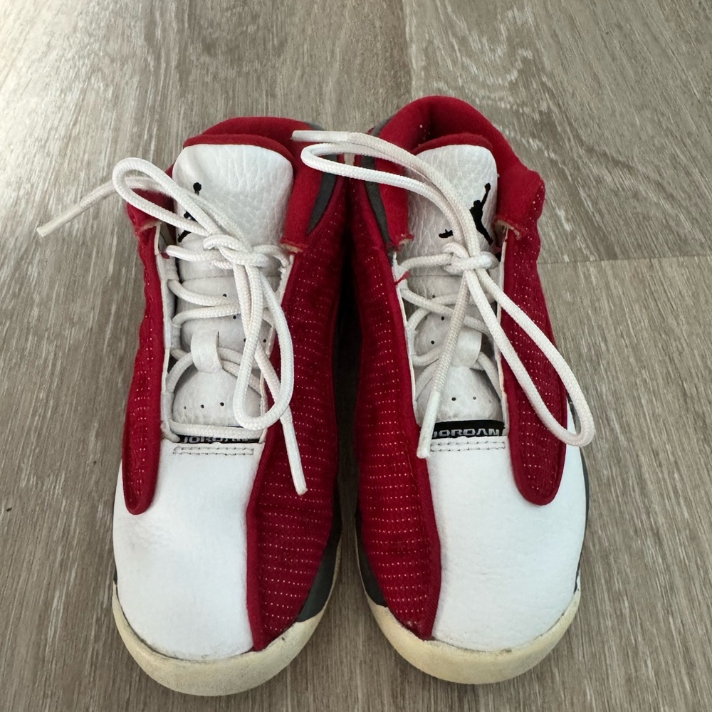 Nike Kids Red and White Sneakers